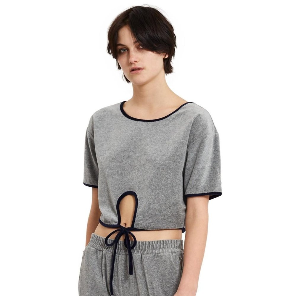 Opening Ceremony Velour Crop Top